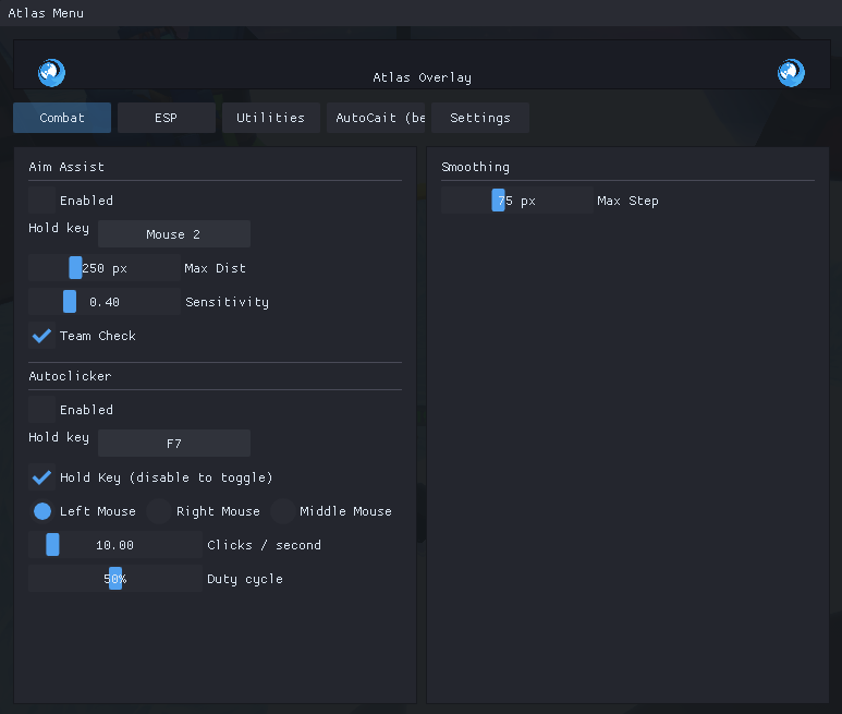 Atlas overlay preview